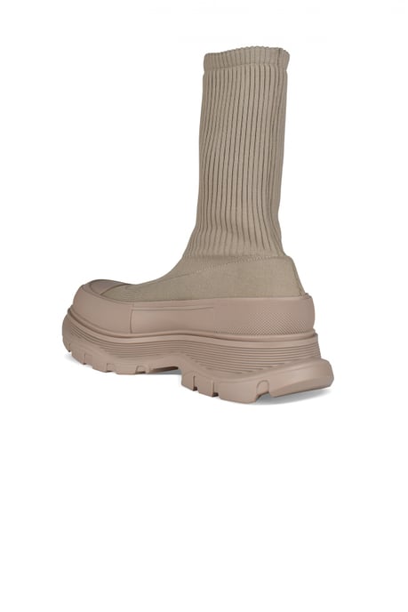Alexander McQueen Stiefeletten Tread Slick Graffiti Beige - Image 3