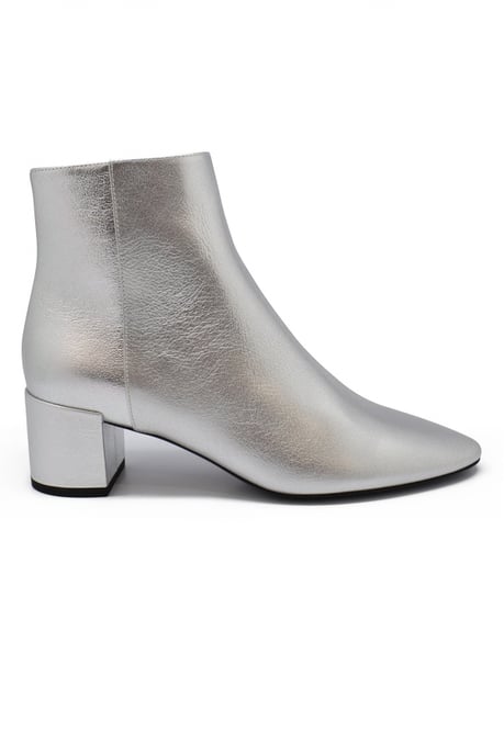 Saint Laurent Loulou 50 Stiefeletten Silber - Image 1