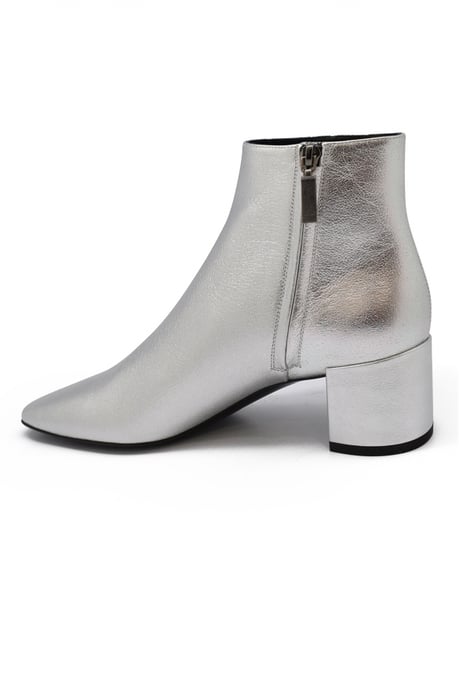 Saint Laurent Loulou 50 Stiefeletten Silber - Image 4