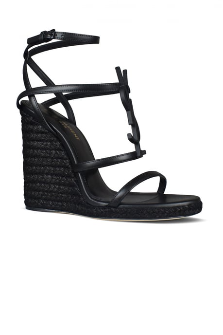 Saint Laurent Cassandra Espadrilles Schwarz - Image 3
