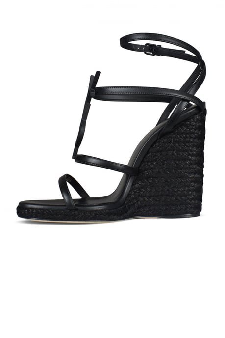 Saint Laurent Cassandra Espadrilles Schwarz - Image 4