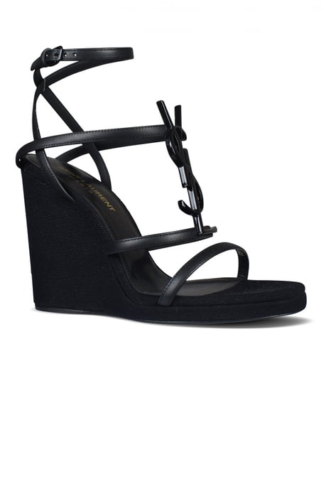 Saint Laurent Cassandra Espadrilles Schwarz - Image 2