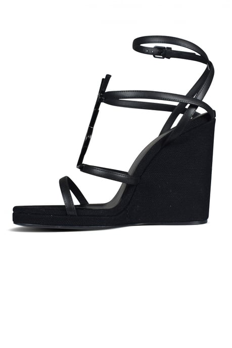 Saint Laurent Cassandra Espadrilles Schwarz - Image 3