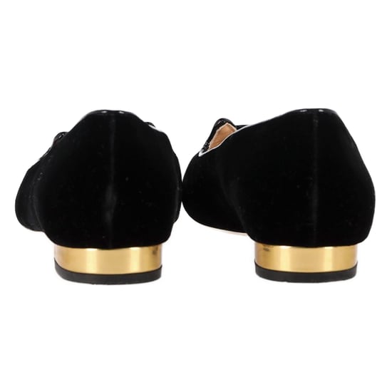Charlotte Olympia Kitty Ballerinas aus schwarzem Samt - Image 5
