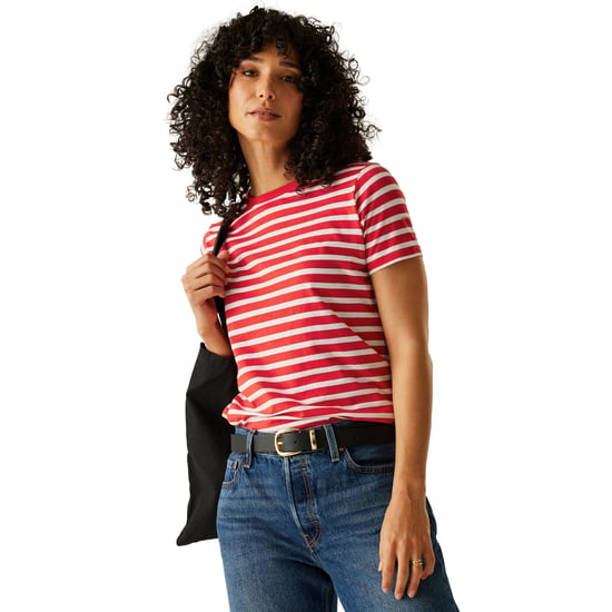 Regatta - "Bayletta" T-Shirt für Damen (Hohes Risiko Rot/Weiß) - Image 4