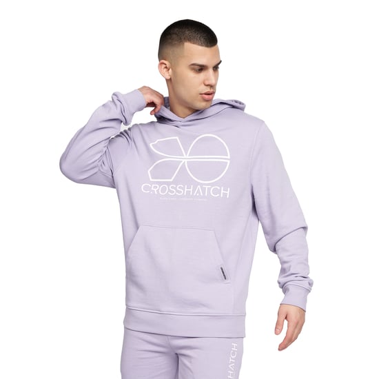 Crosshatch - "Zieman" Kapuzenpullover für Herren (Hell-Lila) - Image 1