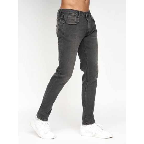 Crosshatch - "Sheldons" Jeans für Herren (dunkele Kohle) - Image 5