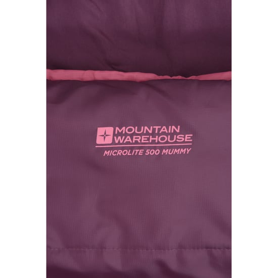 Mountain Warehouse - Schlafsack "Microlite 500 Mid Season" (Burgunderrot) - Image 2
