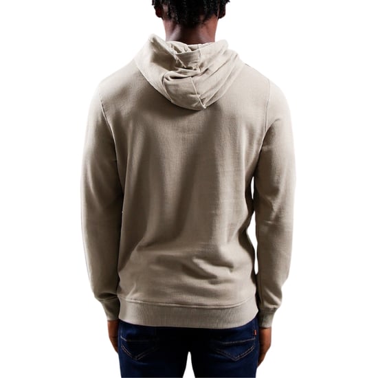 Khakifarbener, rauchbeiger Pullover-Hoodie mit Lyle & Scott-Logo - Image 2