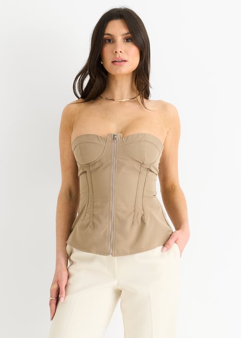 Bandeau-Top mit Steinnaht - Image 2