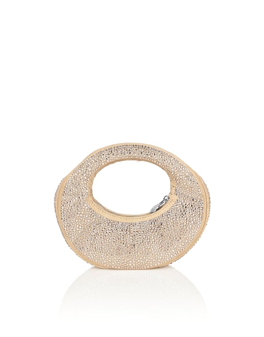 Suede Mini Handle Bag Strass - Image 2