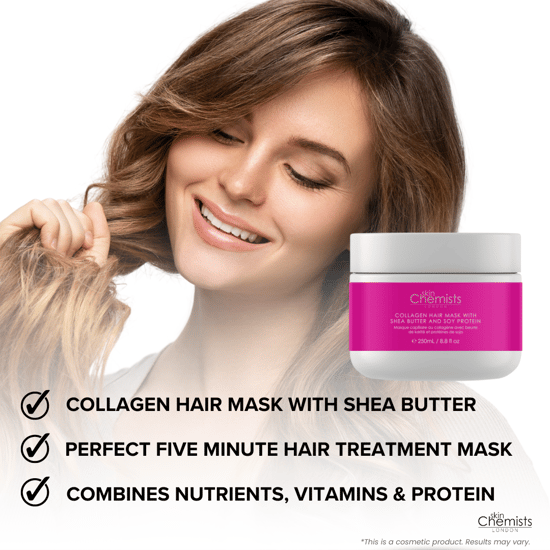 skinChemists Kollagen Haarkur mit Sheabutter & Sojaprotein 250ml - Image 6