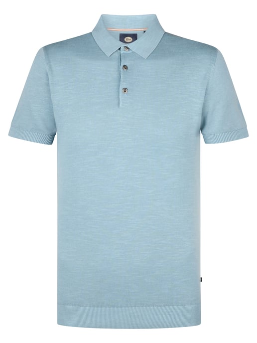Petrol Industries - Gestricktes Poloshirt Ocean Herren - Blau - Image 1