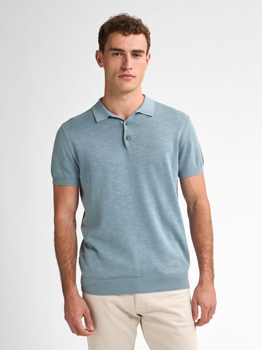 Petrol Industries - Gestricktes Poloshirt Ocean Herren - Blau - Image 3