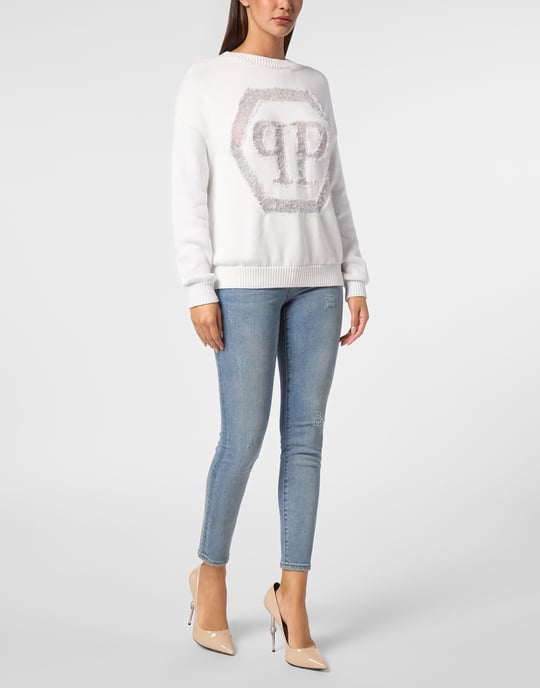Pullover Rundhalsausschnitt Hexagon - Image 4