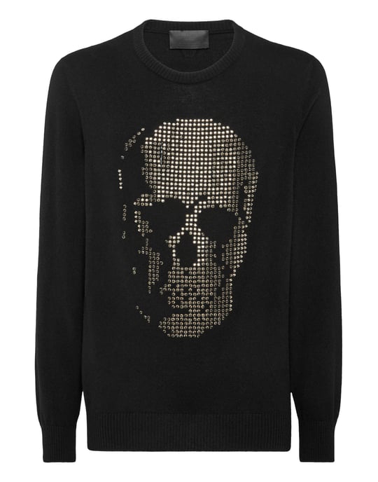 Rundhalspullover Skull - Image 1