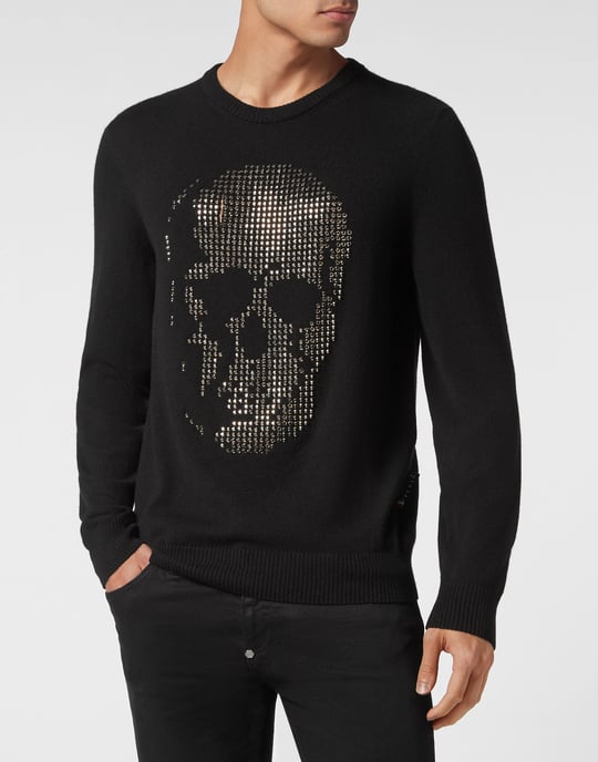 Rundhalspullover Skull - Image 2
