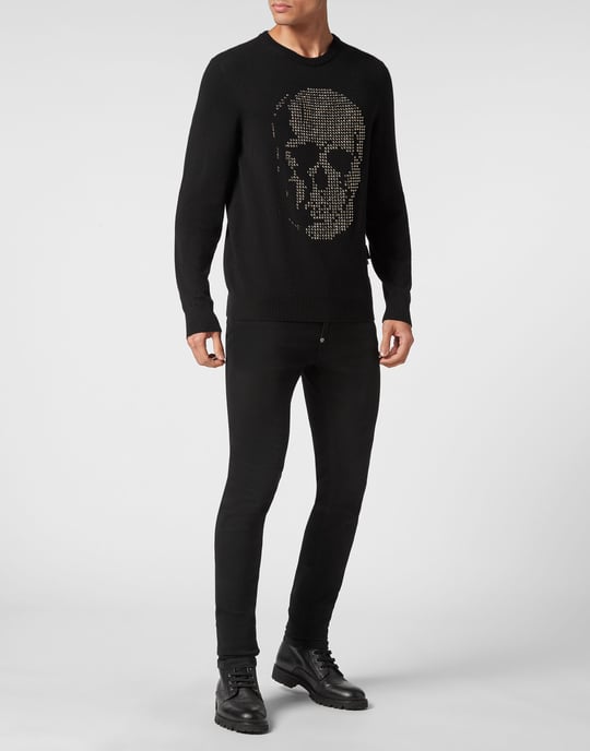 Rundhalspullover Skull - Image 4