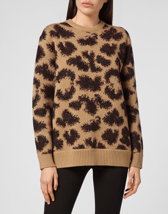 Rundhalspullover Leopard - Image 2