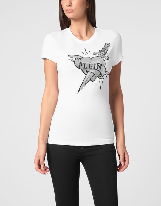 Philipp Plein Slim-Fit T-Shirt „Love" - Weiß - Image 2