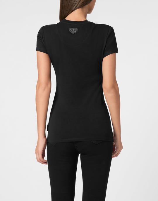 Philipp Plein Slim-Fit T‑Shirt Love mit Logodetail - Schwarz - Image 3