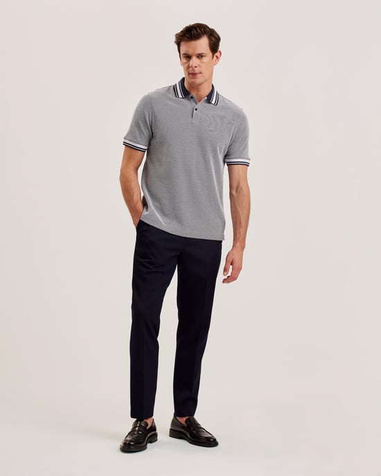 Ted Baker Phenes Herren Regular Fit Texturiertes Polo - Image 2