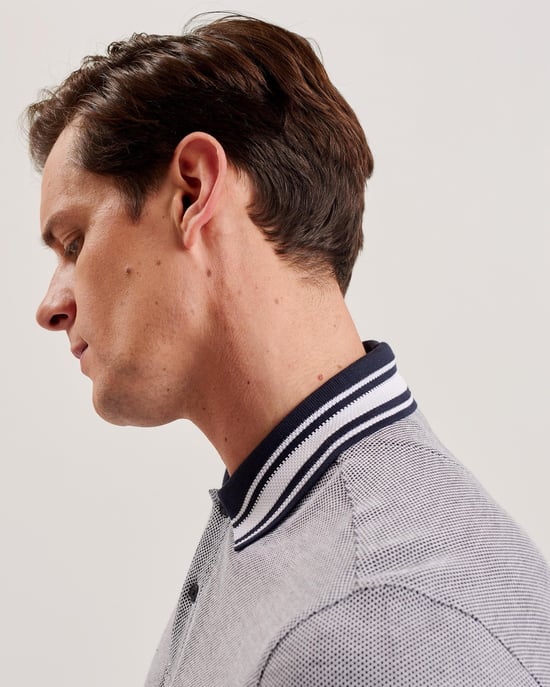 Ted Baker Phenes Herren Regular Fit Texturiertes Polo - Image 3
