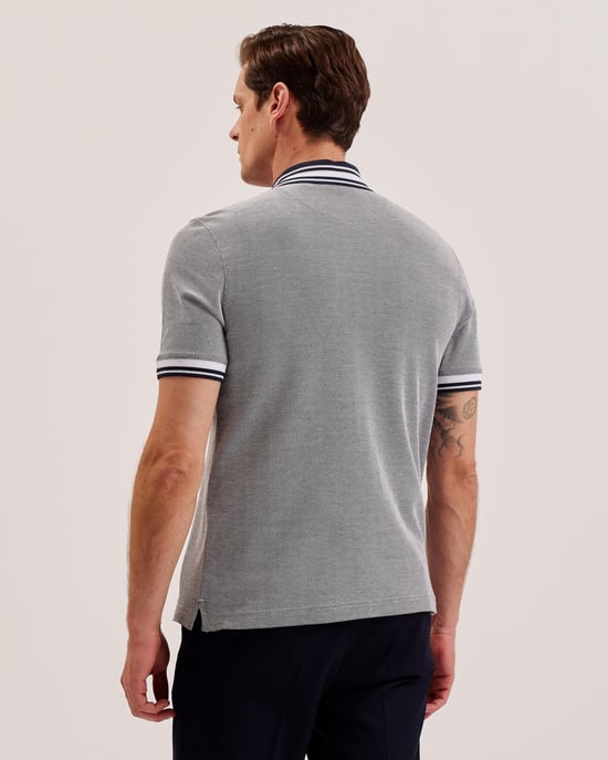 Ted Baker Phenes Herren Regular Fit Texturiertes Polo - Image 4