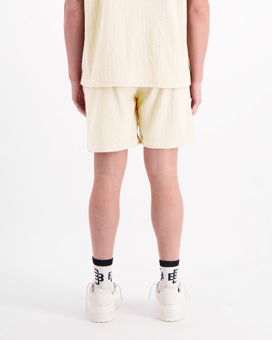 Black Bananas Terry Lounge Shorts, Sand - Image 6