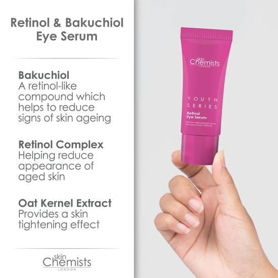 skinChemists Jugendserie Retinol & Bakuchiol Augenserum 15ml - Image 4