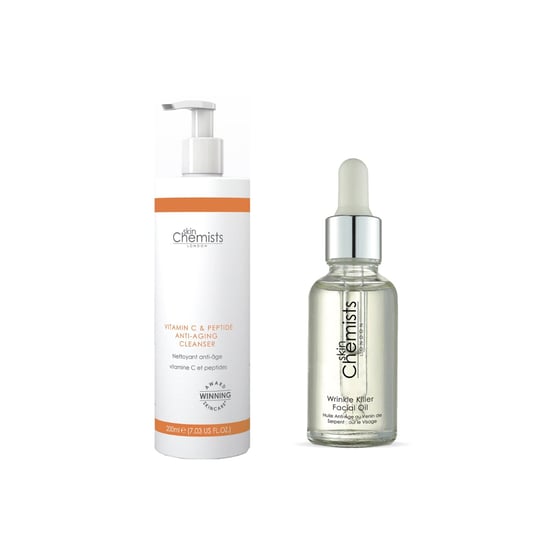 skinChemists Vitamin C Reiniger & Faltenkiller Gesichtsöl Anti-Aging Set - Image 1