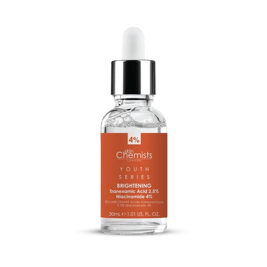 skinChemists Jugendserie Tranexamsäure 2,5%, Niacinamid 4% Aufhellendes Serum 30ml - Image 1