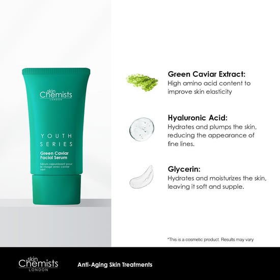 skinChemists Jugendserie Grünes Kaviar Gesichtsserum 30ml - Image 3