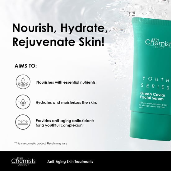skinChemists Jugendserie Grünes Kaviar Gesichtsserum 30ml - Image 4