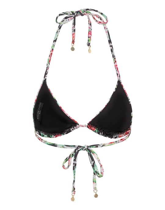 Swimwear Top Triangle Bra Chain Flower - Image 3