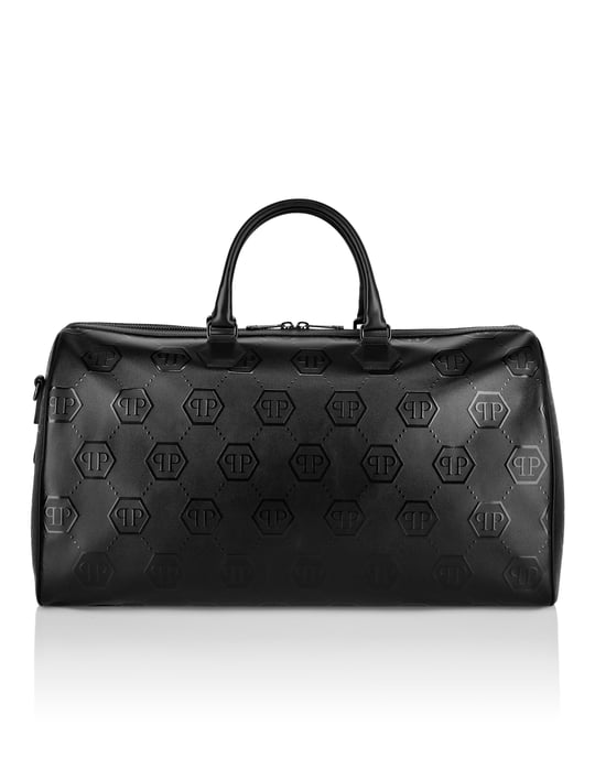 Nappa Handle Bag Weekend  Embossed Monogram - Image 2
