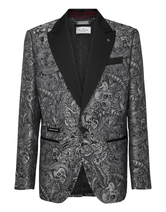 Einknopf-Blazer Slim Fit Tattoo - Image 1