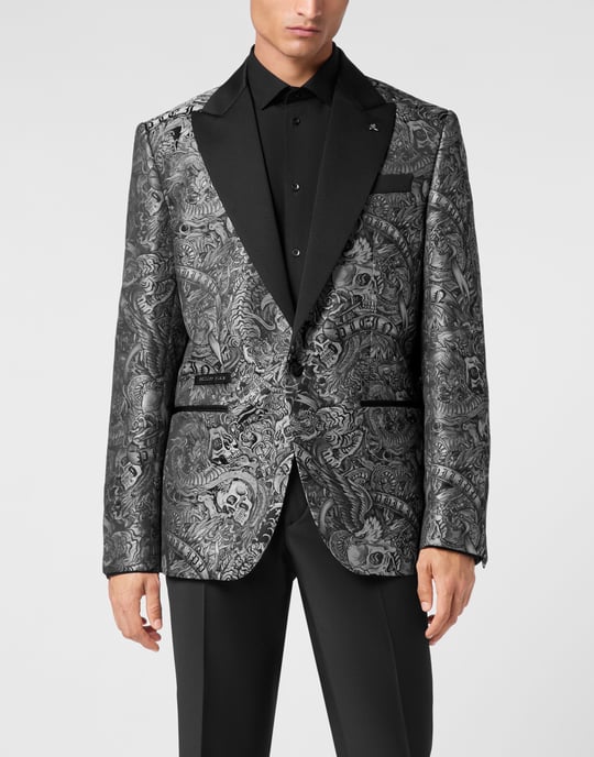 Einknopf-Blazer Slim Fit Tattoo - Image 2
