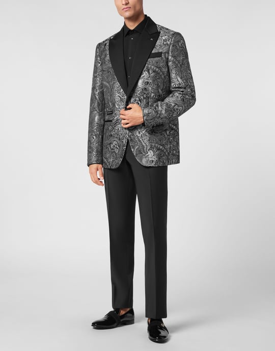 Einknopf-Blazer Slim Fit Tattoo - Image 4