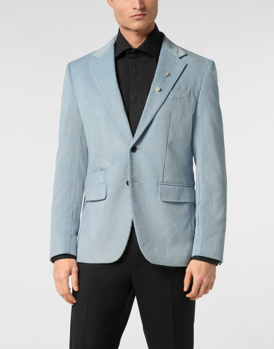 Velvet Gabardine Blazer Flicky Fit - Image 3