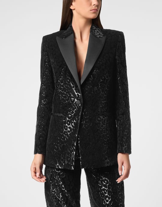Philipp Plein Einknopf-Blazer, Slim Fit - Schwarz - Image 2