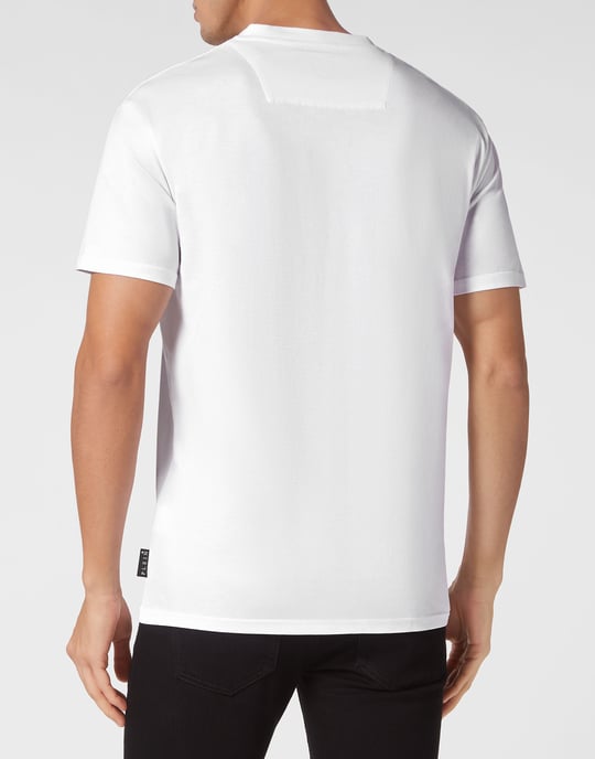 Philipp Plein T-Shirt mit V-Ausschnitt "Skull&Bones" - Weiß - Image 3