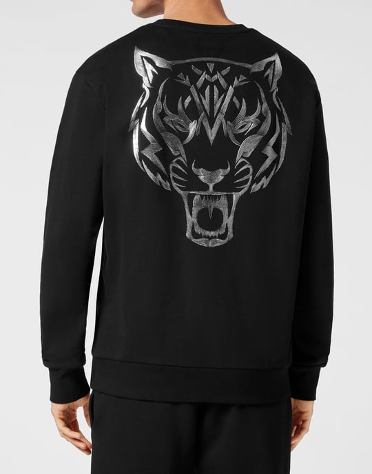 Plein Sport Sweatshirt mit Tiger-Motiv - Schwarz - Image 5
