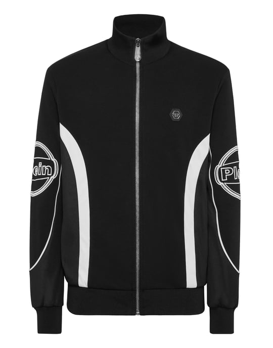 Philipp Plein Sweatjacke Racing - Schwarz - Image 1