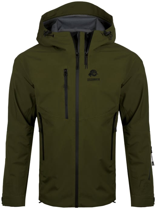 Damen Wanderjacke 3-Lagen Hardshell Olive - Image 1