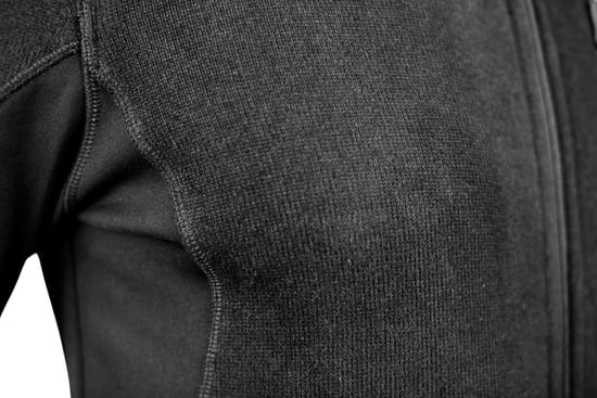 Damen Fusion Fleecejacke Wanderjacke Schwarz - Image 4