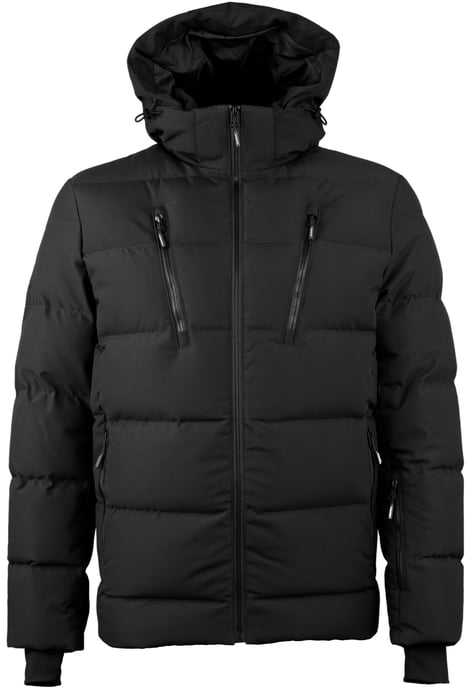 Herren Warme Daunenjacke Jacke Winterjacke Schwarz - Image 4