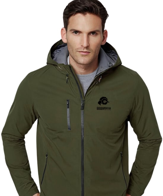 Herren Wanderjacke 3-Lagen Hardshell Olive - Image 2