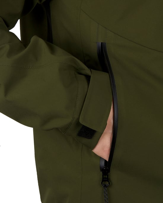 Herren Wanderjacke 3-Lagen Hardshell Olive - Image 5