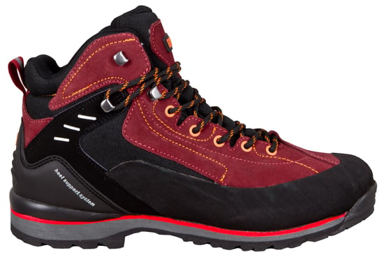 Herren und Damen Trekking-& Wanderstiefel Wildleder Rot - Image 5
